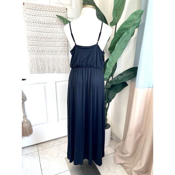 MOSSIMO Women's Long Maxi Dress Size 18/20 Stretchy Soft Knit Spaghetti Straps - Picture 5 of 8